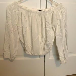 Brandy Melville white crop top (one size)